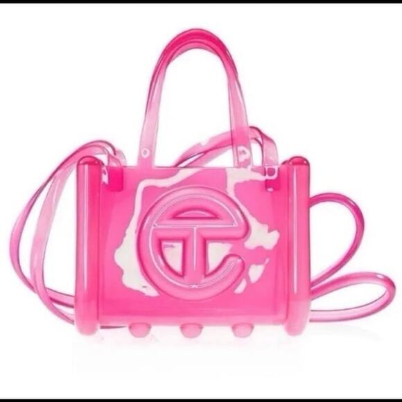 Telfar x Melissa Small Jelly in Clear Pink